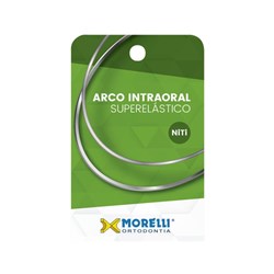 50.70.024 Arco Curva Reversa Superelástico Inferior P NiTi 018 c/  10 - Morelli