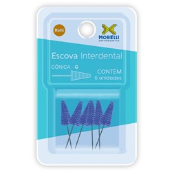 78.01.103 Escova Interdental Cônica G c/ 6 - Morelli