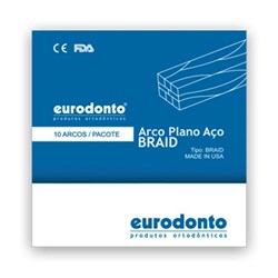 Arco Aço Plano Braid - Eurodonto