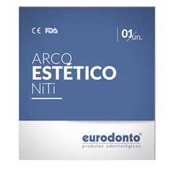Arco Nitinol Estético Redondo 016 Superior c/ 1  - Eurodonto