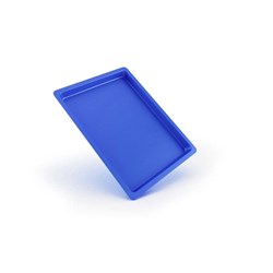 Bandeja Plastica Autoclavavel Azul 24 X 18 X 1,5 Maquira