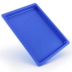 Bandeja Plastica Autoclavavel Azul 24 X 18 X 1,5 Maquira Val Set/24