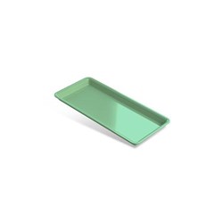 Bandeja Plastica Pequena Verde Claro 22,5 X 10,5 X 1,5 Indusbello