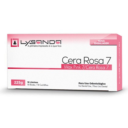 Cera Rosa 7 c/ 18 Laminas Lysanda