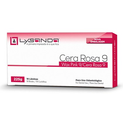 Cera Rosa 9 c/ 18 Laminas Lysanda
