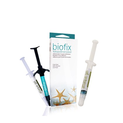 Cimento Ortodondico Fotopolimerizável Biofix 4g + Kit Attaque Gel - Biodinâmica
