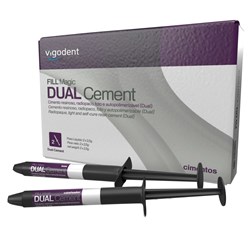 Cimento Resinoso Fill Magic Dual Cement Kit Base 2,5g + Cat. 2,5g - Vigodent