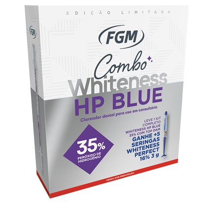 Clareador Whiteness HP Blue 35% Kit - Ganhe Perfect Kit - FGM