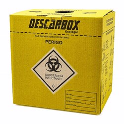 Coletor De Material Perfurocortante 7,0 Litros Eco. Amarelo C/20 Descarbox