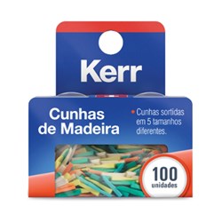 Cunha de Madeira Polidas Sortidas c/ 100 Unid Kerr
