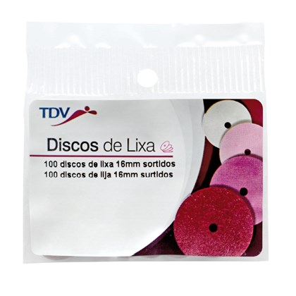 Disco de Lixa Grosso 16mm c/ 100 Ref. 3029G - TDV