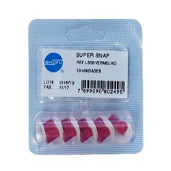 Disco de Lixa Super Snap c/10 Vermelho Ref. L502 - Shofu