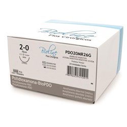 Fio de PDO BioPdo 2-0  70cm C/Agulha 2,6cm 1/2 C/24un - Bioline