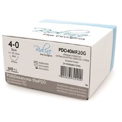 Fio de PDO BioPdo 4-0  70cm C/Agulha 2,0cm 1/2 C/24un - Bioline