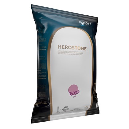 Gesso Pedra Especial Herostone Tipo IV Rosa 1kg - Vigodent