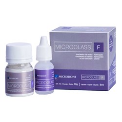 Ionomero De Vidro Microglass F Kit Po 10G + Liq 8Ml Microdont Maio/24