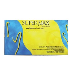 Luva Látex c/  Pó P c/  100 - Supermax