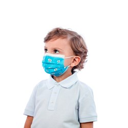 Máscara Tripla com Elástico e Clip Nasal Galinha Pintadinha Mini C/25 SP PROTECTION - Infantil