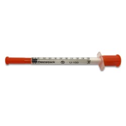 Seringa para Insulina com Agulha Fixa 29G 1ML - 12,7 X 0,33MM C/100 DESCARPACK