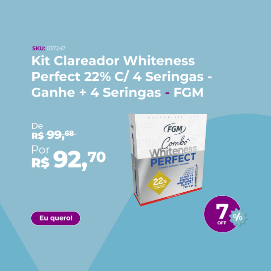 Kit Clareador Whiteness Perfect 22%